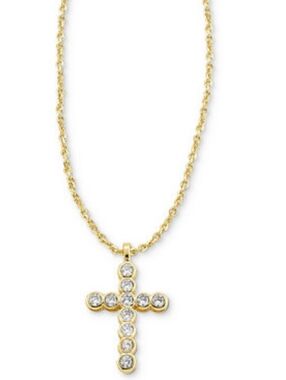 Kendra ScottGold-Tone Cross Crystal 19" Pendant Necklace